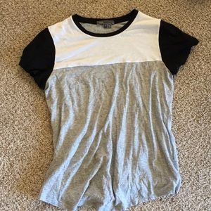 Vince color block tee small